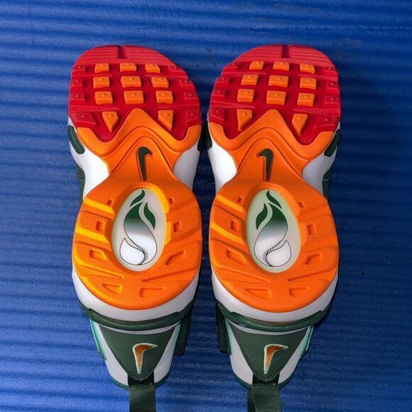 Size 3.5Y- GS Nike Air Griffey Max 1 Miami Hurricanes SAMPLE (FZ7281-323) - Picture 8 of 8
